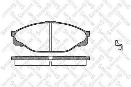 Колодки дисковые передние STELLOX 423 020-SX